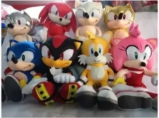 Peluche Sonic ,tails,shadow,knucles,sonic Dark *promoción*