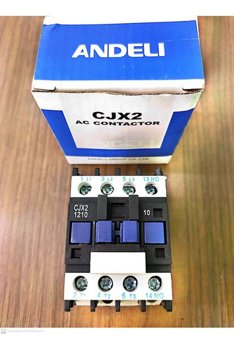 Contactor De 12amp Modelo Cjx2-d1210 Bobina 110v Andeli