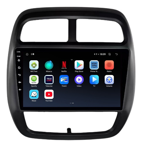 Multimidia Duster Kwid 2017-2024 9p Android 14 Carplay 64gb