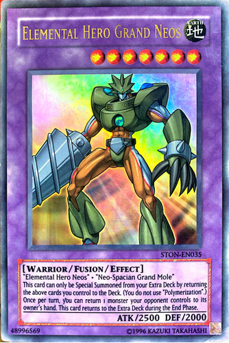 Elemental Hero Grand Neos Carta Yugi Ston-en035 Ultra Rare