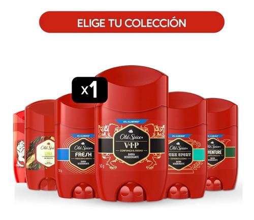 Desodorante Barra Old Spice 50 Gr - Colección Completa 