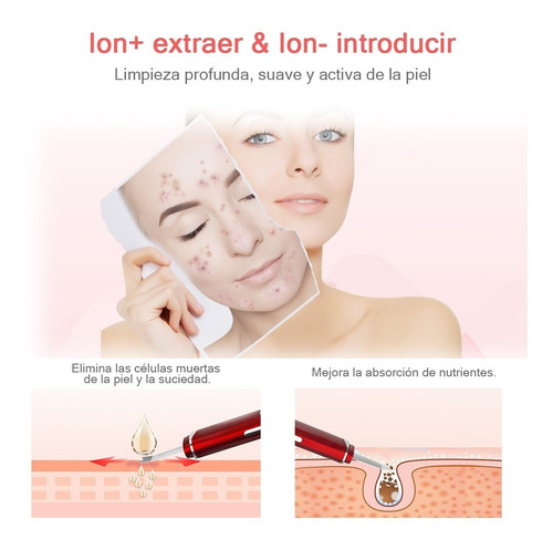 Dispositivo Ultrasónico Exfoliante Extractor De Espinillas