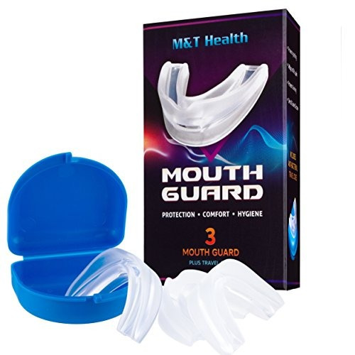 Mt Mouth Guard Para Adulto Y Juvenil Set De 3 Y Estuche De V