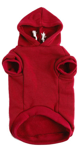 Sudadera Hoodie Con Capucha Para Perro Gato Ropa Rojo L