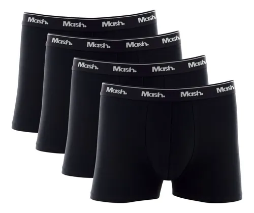 Kit 4 Cueca Mash Boxer Masculina Box Algodão Macio Original