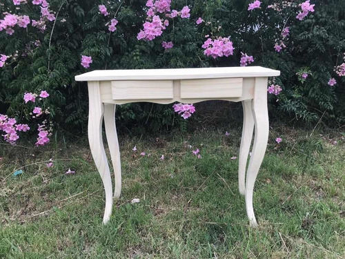 Dressoire, Mesa De Arrime,recibidor,dos Cajones Vintage