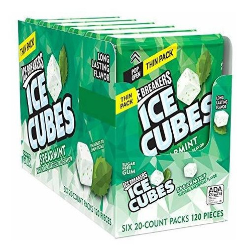 Chicle - Chicle - Ice Breakers Ice Cubes Spearmint Sugar Fre