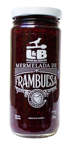 Mermelada Artesanal Lyb Frambuesa 295 Gr. 100% Natural