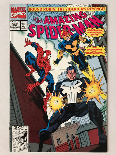 Amazing Spiderman #357 Marvel Comics 1992 Darkhawk Secret