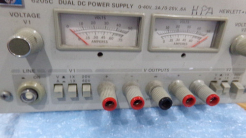 Hewlett Packard Model: 6205c  Dual Dc Power Supply. Tty