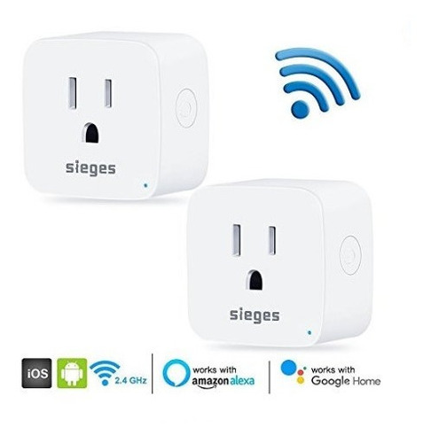 2 Toma Corriente Inteligente Sieges Wifi Alexa / Google Nir