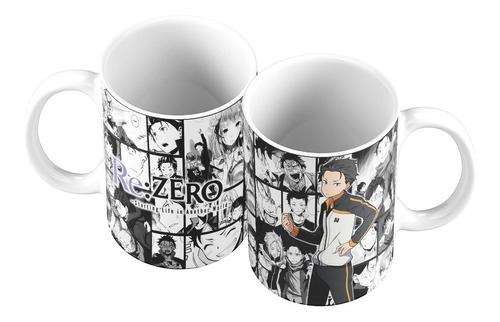 Taza Mug 11oz Anime Manga Re Zero Subaru Natsuki