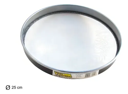 Peneira Aço Tela Trançada 25cm Para Fubá Farinha Tapioca Cal
