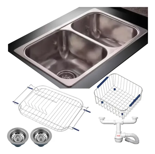 Bacha Doble Johnson R 63/18f De Arriba 70.5x43.5 Combo Full