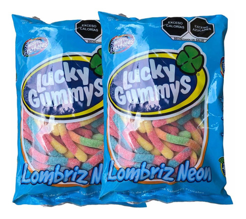 Gomitas Lucky Lombriz Neon 3 Kg E