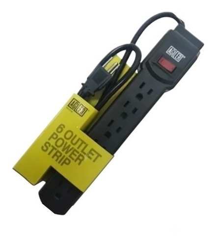 Imagen 1 de 3 de Regleta De 6 Enchufes Marca Agiler