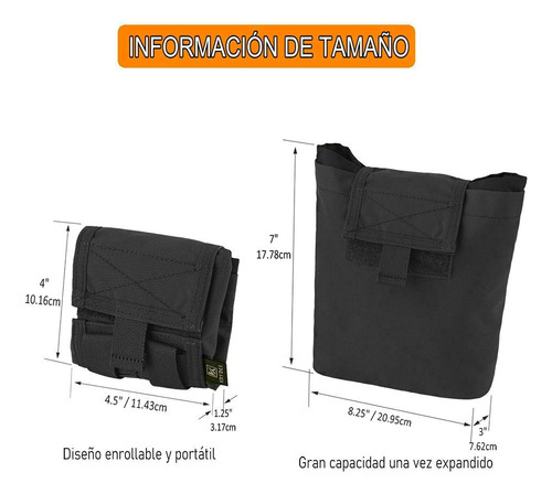 Bolsa Táctico De Militar Dump Pouch Bolsa Plegable Krydex