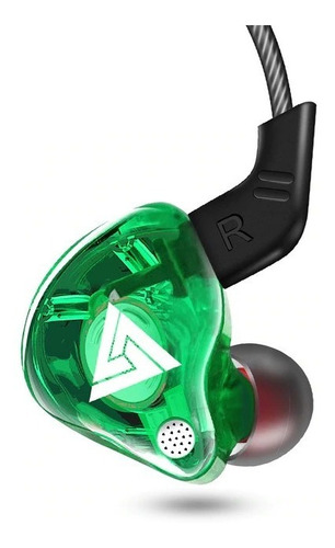 Imagen 3 de 6 de Qkz Ak6 Con Micro + Estuche Audifonos Auriculares Verde