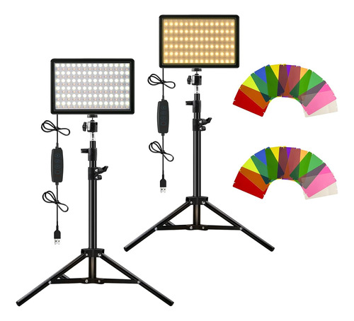 Kit De Iluminación Para Fotografía Paquete De 2  Luces Led 