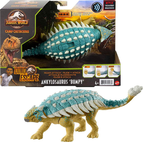   World Roar Attack Ankylosaurus Bumpy Camp Cretácico ...