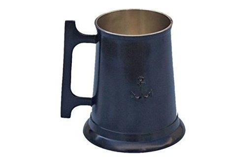 Hampton Nautical - Taza Con Ancla De Bronce Pulido Al Aceite