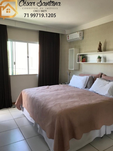 Imagem 14 de 30 de Casa 4 Suítes Em Condomínio Fechado, Buraquinho - Lauro De Freitas - Ca01136 - 70448689