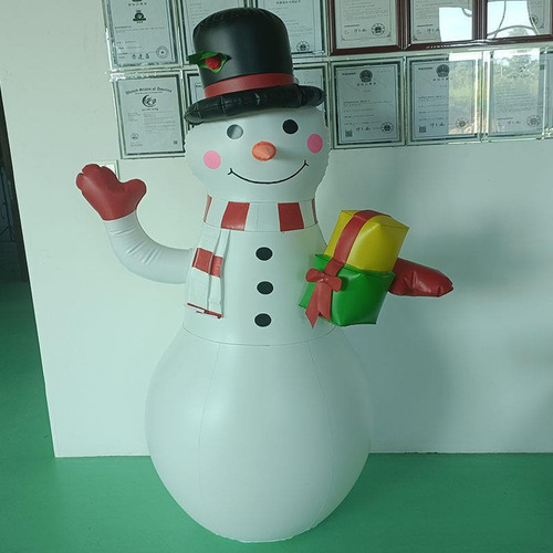 Mc Lz 170cm Brillo Muñeco De Nieve Inflable Decoración