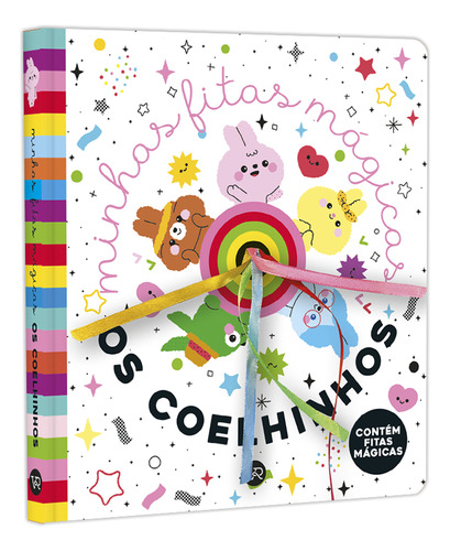 Minhas fitas mágicas: Os coelhinhos, de (Ilustrado(es) por) Clémentine, Derodit. Minhas fitas mágicas (1), vol. 1. Editorial VR Editora, capa dura em português, 2022