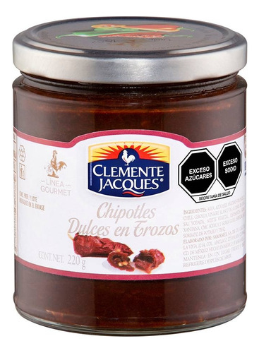 2 Pza Chiles Chipotles Clemente Jacques Dulces En Trozos 220