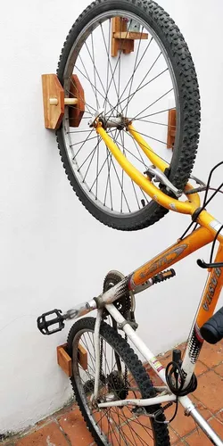 🚲 Cómo hacer UN PORTA BICICLETA de madera – (SOPORTE O COLGADOR de  bicicleta a la pared) 