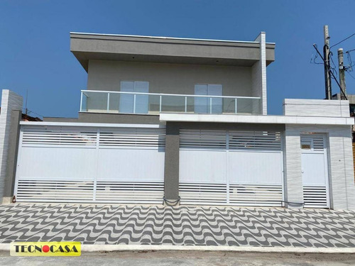 Excelente Casa Com 02 Dormitórios Para Venda Com 59 M² No Bairro Vila Tupi Em Praia Grande/sp. - Ca4830