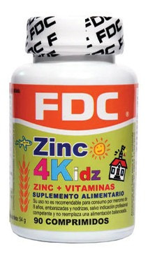 Zinc 4 Kidz X 90 Comprimidos