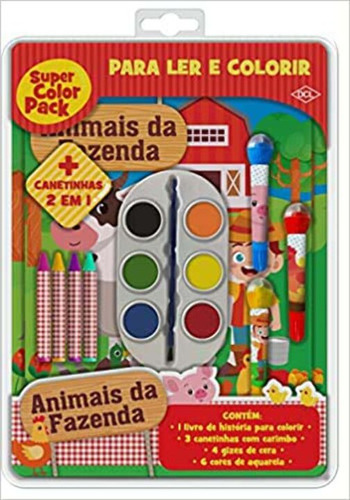 Libro Super Color Pack Animais Da Fazenda De Dcl Dcl