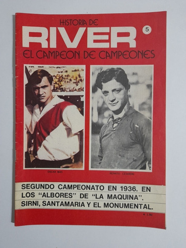 Historia De River El Campeon De Campeones Fasciculo 5 ,1936