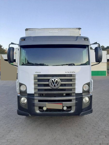 Imagem 4 de 15 de Vw 24280 Const Bitruck 8x2 Ano 2013 Com Baú.