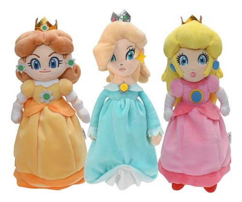 Muñeca Super Mario Bros Peach Daisy Rosalina Peluche De 3 Pi