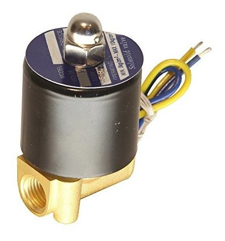 Hfs 110v Ac Valvula Solenoide Electrica Agua Aire Gas, Combu