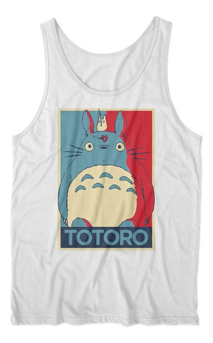 Musculosa Studio Ghibli Totoro Poster Diseño Unico