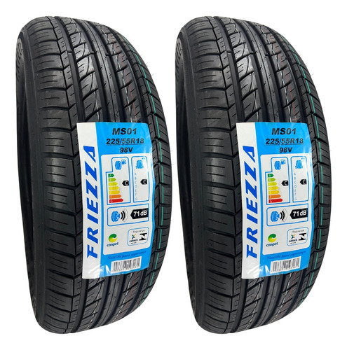 Kit 02 Pneus 225/55r18 98v Friezza Ms01 Aro 18 + Brinde