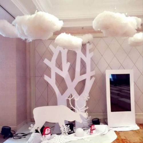 Accesorios De Nube Artificial De Algodón 3d Para Hábitacióni