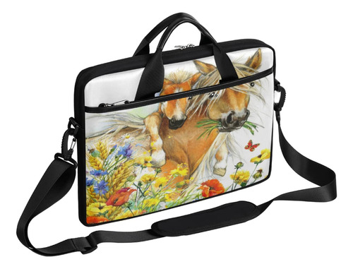 Funda Para Laptop Diseño Caballo Mariposa Mesa Portatil 14