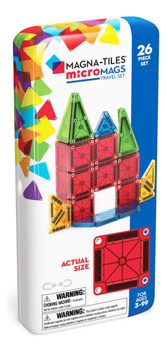 Conjunto De Construção Magna-tiles Micromags De 26 Peças Com