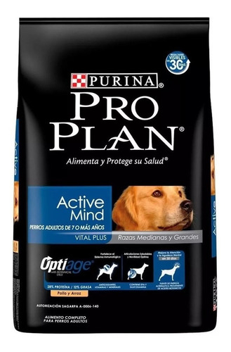 Proplan Active Mind Razas Medianas Y Grandes 15kg. Envios