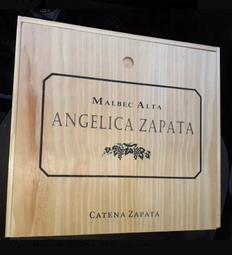 Caja De Vino De Madera Vacia Catena Zapata Original, 4 Bot