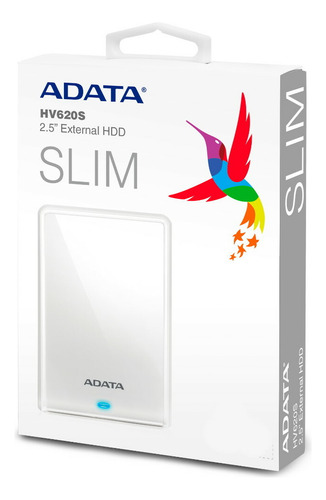 Disco Duro Externo Adata Hv620s 2.5 1tb 3.1 Blanco Mac/pc