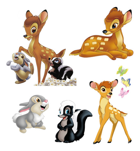 Figuras Coroplast Bambi Disney Decoración