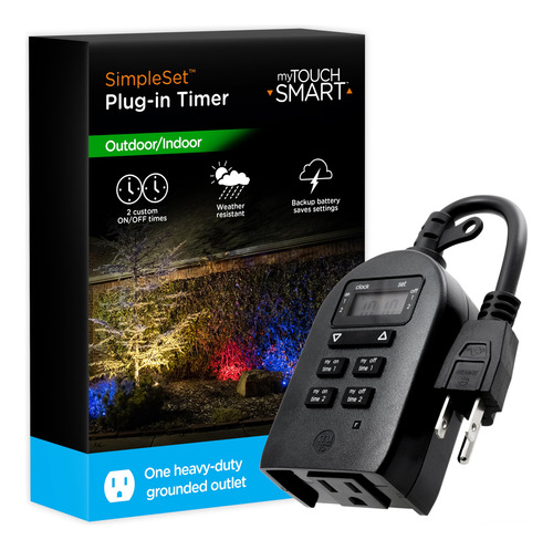 Temporizador Digital Mytouchsmart Plugin One Para Interiores