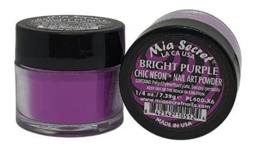 Polímero Mia Secret Color Chic Neon Purple 7,39g...estylosas