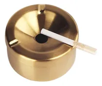 Comprar Set 2 Ceniceros Acero Inoxidable De Mesa Deposito De Cigarro