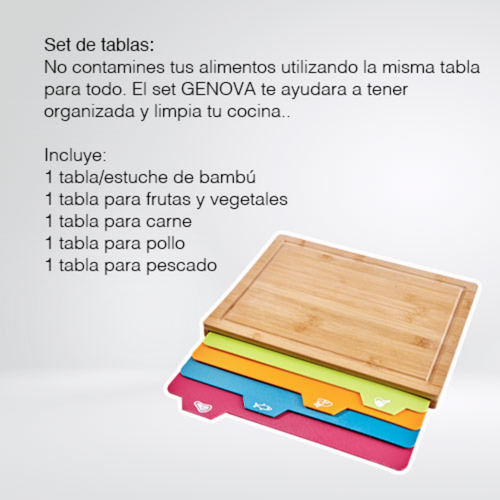 Tablas Multicolor Para Picar Con Base Crown Baccara